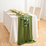 20 x Brand New ZEFAN Chiffon table runner, chiffon decorative fabric, green table runner, delicate table decoration for birthdays, weddings and communion services green  - RRP €408.0