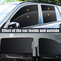 1 x RAW Customer Returns ZATOOTO Car Sun Shade, Car Privacy Screen, Magnetic Sun Shade, Car Window Darkening, Car Sun Shade for Children, UV Protection, Black, 4 Pack - RRP €25.84