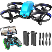 1 x RAW Customer Returns SIMREX X700 Drone with 720 HD Camera, WiFi FPV Live Video, 6-Axis RC Quadcopter, Headless Mode, Optical Flow Positioning, One-Button Takeoff Landing App Control with 360 Flip for Beginners - RRP €83.03