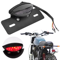 1 x RAW Customer Returns JMTBNO Motorcycle LED Tail Light Brake Light License Plate Light E-approved Red Light Black Smoke Tinted Universal 12V for Street Bike Cruiser Chopper Cafe Racer Moped Enduro - RRP €20.16