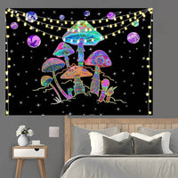 2 x Brand New Arawat Tapestry Psychedelic Mushrooms Wall Hanging Forest Tapestries Illusions Tapestry Aesthetic Wall Hanging Moon Tapestry Landscape Wall Hanging Hippie Trippy Tapestry Mushrooms Wall Decoration 150x200cm  - RRP €27.24