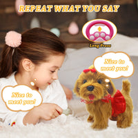 1 x RAW Customer Returns Jaydear Toy Dog for Kids,Remote Control Electronic Plush Puppy Toy Pet,Interactive Toy Pet Dog for Toddlers Girls Boys - RRP €39.11