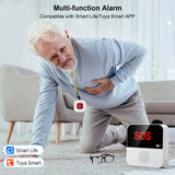 1 x RAW Customer Returns Chatthen emergency call button for seniors, Tuya WiFi alarm system house, senior emergency call receiver 1 call button 1 emergency bracelet 1, compatible with Tuya Smart Smart Life Alexa supports Wi-Fi 2.4GHz  - RRP €49.18