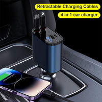 1 x RAW Customer Returns COCIVIVRE Car Fast Charger Car Retractable Cigarette Lighter 60w Plug Adapter USB Retractable Car Charger MultiPort for iPhone 15 14 13 12 Pro max Sumsang S24 S23 S22 S21 Pixel 7 6 Blue  - RRP €29.99