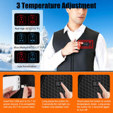 1 x RAW Customer Returns HATMIG Heated Vest for Men Women, Fleece Vest, USB Intelligent 3 Temperature Optional, Electric Heating Vest No Battery , Black - RRP €34.87