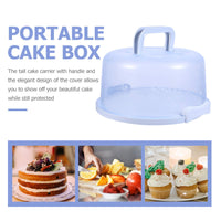 4 x Brand New SOLUSTRE cake dome cake box cake butler cake dome cake box cake container with cover and handle cake container cake container cake transport box for cupcake pastries dessert muffin - RRP €76.16