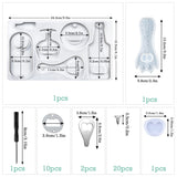 1 x RAW Customer Returns Bottle opener silicone molds epoxy resin bottle opener silicone mold with accessories casting mold silicone mold for DIY silicone mold epoxy resin epoxy resin molds resin silicone mold - RRP €15.46