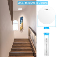 1 x RAW Customer Returns XINDUM smoke detector WLAN 10 year battery fire alarm with mute function via app EN14604 test alarm for fire warning - 1 piece - RRP €34.99