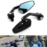 1 x RAW Customer Returns AULESSE CNC Motorcycle Handlebar End Mirrors Universal 7 8 22mm HD Anti-Glare Universal Motorcycle Rearview Mirror for Motorcycle Street Bike Cruiser Scooter Suzuki Yam-ah-a Side Mirror Handlebar Mirror - RRP €21.99