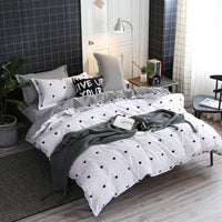 1 x RAW Customer Returns Freyamy bed linen 200x200cm 3-piece white black heart bedding sets brushed microfiber soft reversible bed linen romantic double bed duvet cover with zipper and 2 pillowcases 80x80cm - RRP €31.5