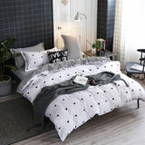 1 x RAW Customer Returns Freyamy Bed Linen 135x200cm 2-piece White Black Heart Bedding Sets Brushed Microfiber Soft Reversible Bed Linen Romantic Single Bed Duvet Cover with Zipper and Pillowcase 80x80cm - RRP €27.19