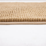 1 x RAW Customer Returns MIULEE Bath Mat 50x80cm Chenille Bath Mat Bathroom Rug Non-Slip Washable Carpet Shower Mat Bath Mat Shower Mat Bed Mat Doormat Bathroom Living Room Bedroom Beige - RRP €15.49