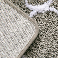 1 x RAW Customer Returns MIULEE Bath Mat Non-Slip Bath Carpet Washable Bath Rug Bathroom Mat Soft Microfiber Shower Mat Doormat Decorative Carpet Morocco Bathroom Carpet Bathroom Living Room 60x90cm Light Gray - RRP €27.22