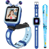 1 x RAW Customer Returns EURHOWING Kids Smartwatch with GPS Phone Watch, 4G WiFi Video Call Smart Watch with 360 Rotation Dual Camera SOS, Pedometer, Christmas Birthday Toy Gifts for Children Boys Girls - RRP €66.54