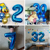 1 x Brand New 29th birthday decoration, balloon 29th birthday boy, birthday decoration boys 29th blue and green, birthday decoration 29th year, decoration 29th birthday boy girl, foil balloon 29th year - RRP €19.2