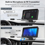 1 x RAW Customer Returns 7 CarPlay touchscreen with Android Auto, MirrorLink, Bluetooth and 64G card for trucks, campers and caravans, with holder holder. - RRP €20.4