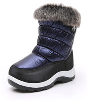 1 x RAW Customer Returns Apakowa Children s Princess Winter Snow Boots Outdoor Boots Color Purple, Size 28 EU  - RRP €20.95