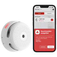 1 x RAW Customer Returns X-Sense Intelligent Smoke Alarm with Photoelectric Sensor and Replaceable Battery, Wi-Fi Smoke Detector, App Notifications, XS01-WX, Complies with T V Rheinland EN 14604, 1 Pack - RRP €28.22