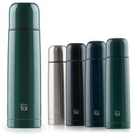 1 x RAW Customer Returns Blumtal Thermos bottle 1L - BPA-free thermos flask for hot cold - leak-proof insulated bottle 1000ml made of stainless steel - Thermos flask with mug - Insulated flask 1L - Thermos flask - Dark green - RRP €19.67