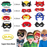 1 x RAW Customer Returns YIIHMEI Superhero Party Favor Bags Gifts, 114 gift bags fillers with mask, stickers, etc. candy bags party favor mix perfect for game prizes, children s birthday gifts - RRP €27.99