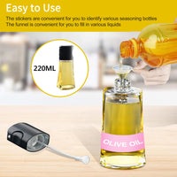 1 x Brand New Oil Sprayer 220ml Glass Spray Bottle for Air Fryer Oil Dispenser Oil Sprayer Sprayer with Sticker Kitchen Gadgets Salad Accessories Baking - RRP €22.8