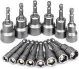 1 x RAW Customer Returns HATANSE 14 pieces magnetic hex socket set 6 mm - 19 mm socket wrench screw-on wrench 1 4 inch socket adapters for drills - RRP €24.0