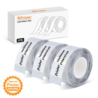 1 x RAW Customer Returns Pristar P15 Labels, 3 Rolls 14mm 30mm Self-Adhesive Thermal Ribbon Labels, Compatible with P15 Label Printer, Transparent, 210 Labels Roll - RRP €17.1