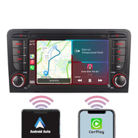 1 x RAW Customer Returns YZKONG Car Radio for Audi A3 S3 RS3 2003-2012 Compatible with Wireless CarPlay Android Auto, 7 Inch Touch Screen Car Receiver AM FM Bluetooth USB - RRP €169.99