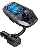 1 x RAW Customer Returns Bluetooth FM Transmitter Car, Wireless 4-in-1 Radio AUX Adapter with 3 Port USB, PD 20W Charger, SD TF Card, 5 EQ Modes, 1.8 Color Display Hands-Free Function Car Cigarette Lighter MP3 Player - RRP €42.35