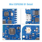 1 x RAW Customer Returns Mini ESP8266 RUIZHI 3pcs NodeMcu Lua WiFi Pro 4MB external antenna connector based esp8266 series antenna ESP8266EX CP2104 development board development board antenna 32MBIT 4MB  - RRP €21.17