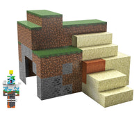 1 x RAW Customer Returns Mattel Minecraft GYB91 - Overworld play set with paper blocks and accessories, toy for ages 6 and up - RRP €33.86