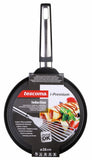 1 x RAW Customer Returns Tescoma crepe pan i-Premium scratch-resistant non-stick black stainless steel non-stick scratch-resistant dishwasher-safe round I-Premium - RRP €37.26