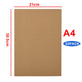 7 x RAW Customer Returns Worown Pack of 20 A3 297 x 420 mm Corrugated Cardboard, 3mm Thick Cardboard, Cardboard Sheets for Painting, Modeling, Crafts - RRP €141.12