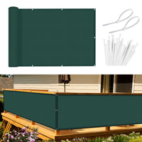 1 x RAW Customer Returns Sunnylaxx balcony privacy screen balcony cover 120x500 cm wind protection opaque balcony cover, balcony cladding, PES 170g m , wind and UV protection, with eyelets and cable ties green - RRP €26.68