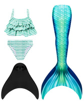 1 x RAW Customer Returns shepretty mermaid tail for swimming for children with mermaid fin, BlackM10,150 - RRP €46.38