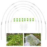 1 x RAW Customer Returns YUNSTK Greenhouse Hoops Fiberglass, 20Pcs Greenhouse Hoops, Polytunnel Arches for Raised Bed, Rustproof Durable Freely Bendable Garden Hoops, Fiberglass Support Frame Plant Tunnel for Plant Cover - RRP €19.15