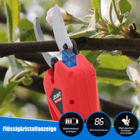 1 x RAW Customer Returns Cordless garden shears, electric garden shears with 2 2000mAh battery, tree shears garden shears, cordless branch shears, MAX 40mm cutting diameter, fruit tree shears suitable for gardens, branches, flower beds-JOVANT - RRP €80.66