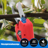 1 x RAW Customer Returns Cordless garden shears, electric garden shears with 2 2000mAh battery, tree shears garden shears, cordless branch shears, MAX 40mm cutting diameter, fruit tree shears suitable for gardens, branches, flower beds-JOVANT - RRP €80.66