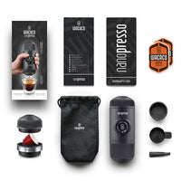 1 x RAW Customer Returns WACACO Nanopresso Portable Espresso Machine with NS Adapter, Compatible with Nespresso Capsules and Ground Coffee, Manual Travel Coffee Machine Set, Perfect for Camping - RRP €94.9