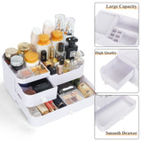 1 x RAW Customer Returns BTremary cosmetic organizer with stackable drawers 28x17x11CM make-up organizer with 11 compartments skincare make-up organizer for dressing tables and bathroom countertops. - RRP €18.14