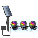 1 x RAW Customer Returns CORESLUX Solar Pond Lighting, Outdoor Submersible Spotlight Adjustable Underwater Lights RGB Color Changing IP68 Waterproof, Auto On Off Garden Spotlight Landscape Outdoor Lighting - RRP €27.54