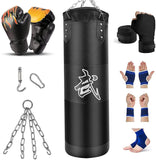 1 x RAW Customer Returns Prorobust Heavy Punching Bag for Adults Teenagers Children Unfilled Punching Bag Set with Boxing Gloves, Wraps, Chain, Ceiling Hook for MMA, Kickboxing, Muay Thai, Karate, Taekwondo - RRP €40.33