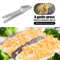 1 x RAW Customer Returns Garlic Press - Garlic Cutter Stainless Steel Garlic Press Domestic Garlic Crusher Practical Kitchen Aid with Ergonomic Handle for Better Family Life - RRP €9.61