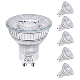 1 x RAW Customer Returns Queeplo GU10 LED warm white lamp 5W replaces 50W halogen bulbs, pack of 6 dimmable bulbs, 350 lumens, 2700 Kelvin, AC 220-240V flicker-free ceiling spotlight - RRP €19.15