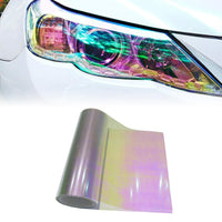 1 x RAW Customer Returns Car light tint film, tint film fog lights, headlight tint film, fog light sticker, taillight film, car headlight film, 30 x 120cm, colorful style - RRP €20.4