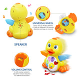 1 x RAW Customer Returns MOONTOY musical children s toy from 1 year old girl boy, duck baby toy 6 10 12 months with music and lights, crawling musical toy from 1 year old, educational toy educational baby toy for 1 2 years - RRP €22.66