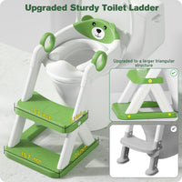 1 x RAW Customer Returns Rabb 1st toilet ladder for children, upgraded children s toilet for boys and girls, 2-in-1 children s toilet seat with stairs, splash-proof and non-slip footboard. - RRP €39.66