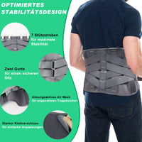 1 x RAW Customer Returns HONGJING Back Support Belt for Lower Back Pain Relief with 7 Bars, Lumbar Support Belt with Breathable Mesh for Heavy Lifting and Sciatica Pain Relief M  - RRP €36.84