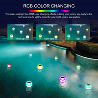 1 x RAW Customer Returns Solar floating pool lighting, solar water floating lamps, IP65 waterproof floating ball pool light, color changing pool lighting decoration for pond, aquarium, fountain, bathtub pool, pack of 2 - RRP €19.4