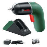 1 x RAW Customer Returns Bosch cordless screwdriver IXO set with charging station 6th generation, green, variable speed control, rechargeable via included charging station and micro USB cable, in cardboard box - Amazon Edition - RRP €45.1